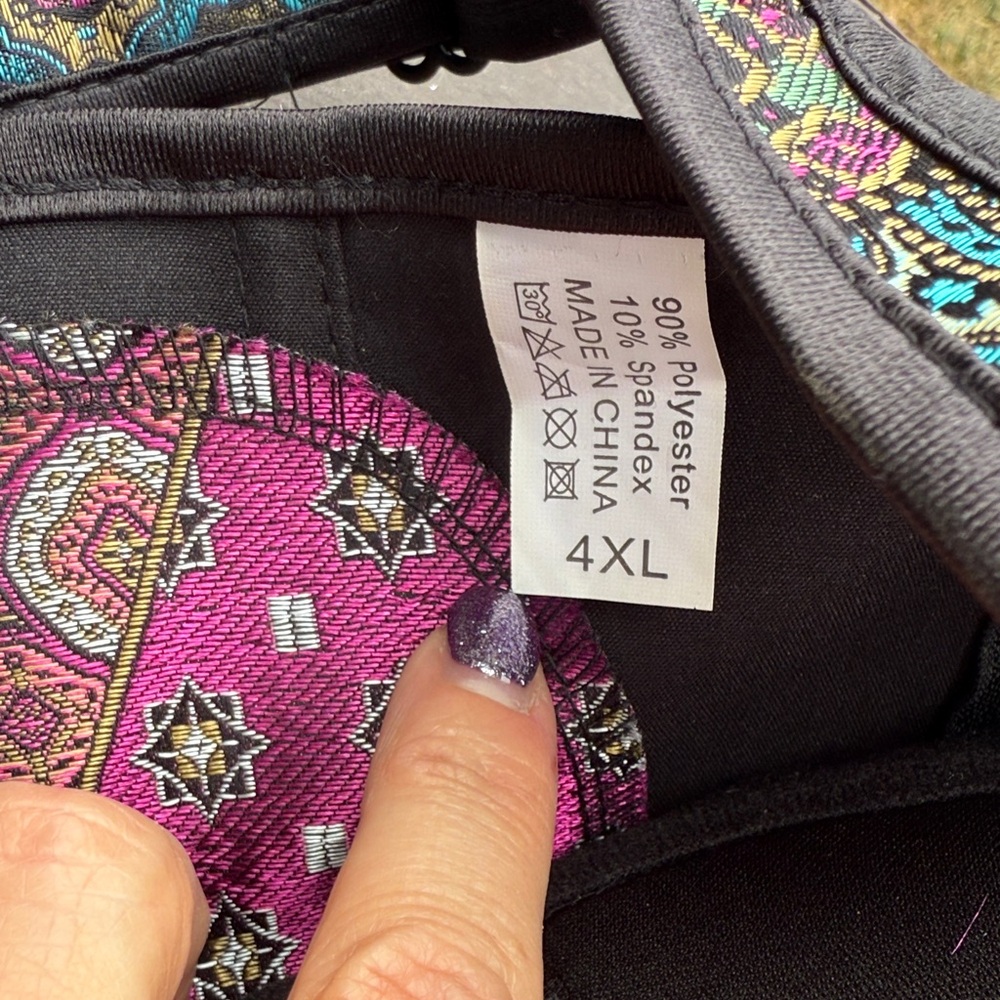 Source Unknown Multicolor Patchwork Bustier Corse… - image 7